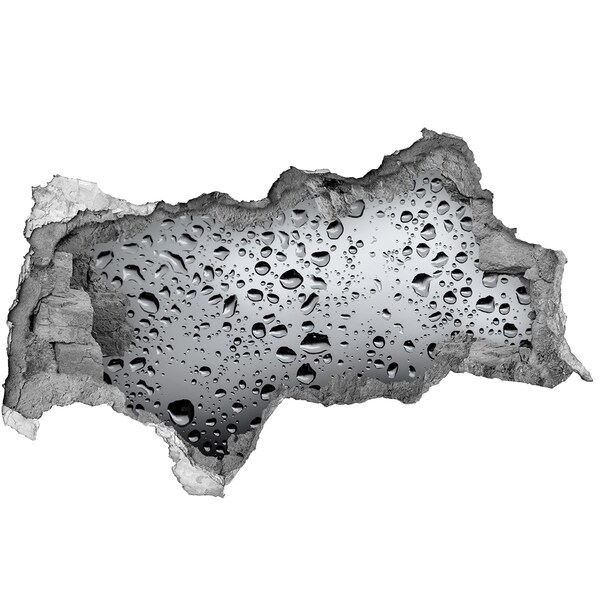 3d fali matrica lyuk a falban Vízcseppek