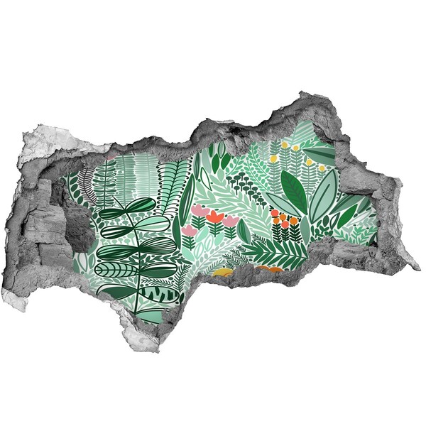 3d fali matrica lyuk a falban Lyuk a falban virágoskert