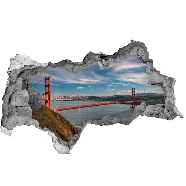 3d fali matrica lyuk a falban Bridge san francisco