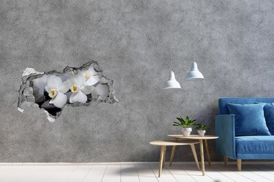 3d fali matrica lyuk a falban Orchideák betonban