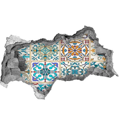 3d fali matrica lyuk a falban Színes marokkói stílusú csempék
