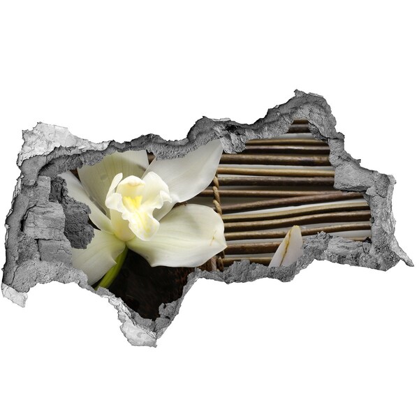 3d fali matrica lyuk a falban Virágos oázis a kövek között