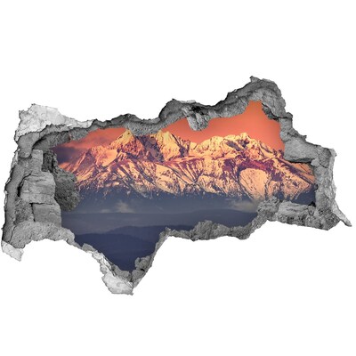 3d fali matrica lyuk a falban Sunrise tatry