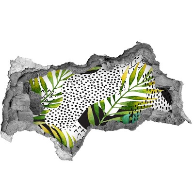 3d fali matrica lyuk a falban Zseniális trópusi kert