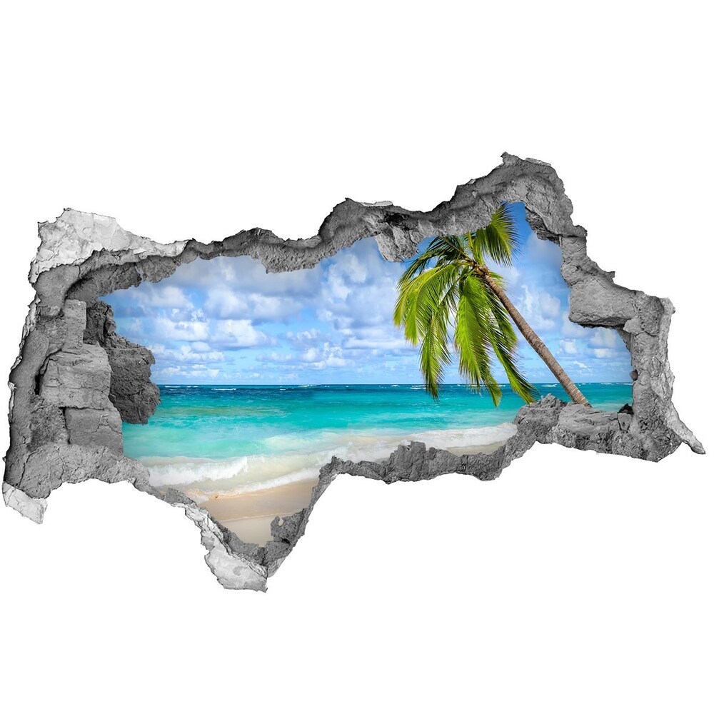 3d lyuk fal dekoráció Trópusi tengerpart