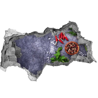 3d lyuk fal dekoráció Konyhai inspirációk fűszerekkel