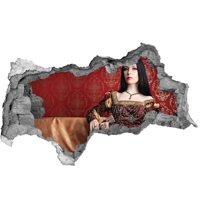3d lyuk fal dekoráció Hercegnő a romokban