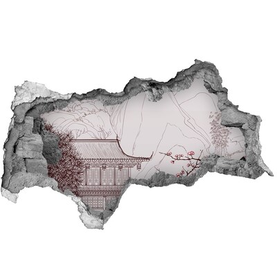 3d lyuk fal dekoráció Elmerülés az ázsiai építészetben