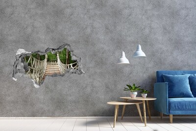 3d lyuk fal dekoráció Dzsungel híd