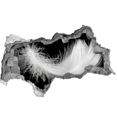 3d lyuk fal dekoráció Egy toll a falon lévő lyukban