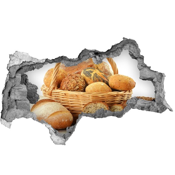 3d lyuk fal dekoráció Kenyeret a kosárba