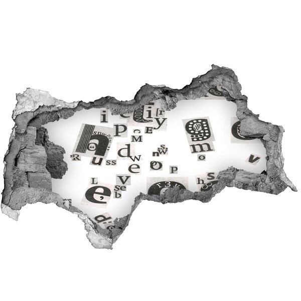 3d lyuk fal dekoráció Irodalmi lyuk a falban