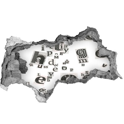 3d lyuk fal dekoráció Irodalmi lyuk a falban