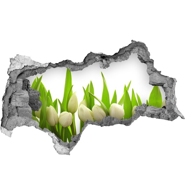 3d lyuk fal dekoráció Virágok a kertben