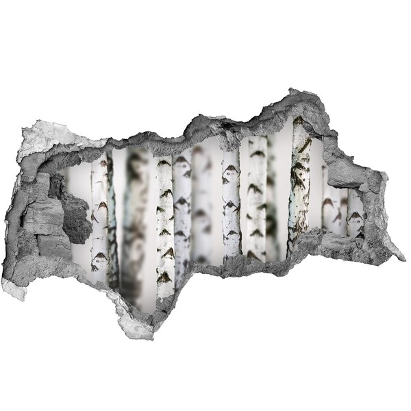 3d lyuk fal dekoráció Erdei oázis a fal mögött