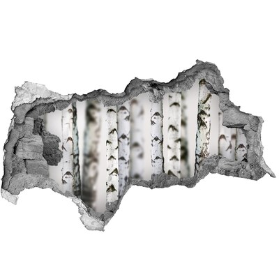 3d lyuk fal dekoráció Erdei oázis a fal mögött