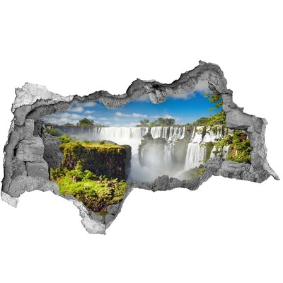 3d lyuk fal dekoráció Iguazú-vízesés