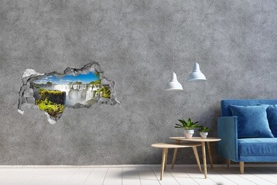 3d lyuk fal dekoráció Iguazú-vízesés