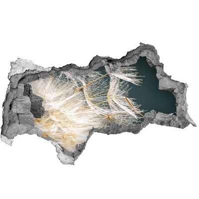 3d lyuk fal dekoráció Virágos táj a lyuk mögött