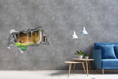 3d lyuk fal dekoráció Plitvicei-tavak
