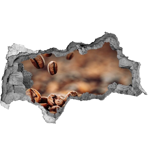 3d lyuk fal dekoráció Kávé egy kattintásnyira