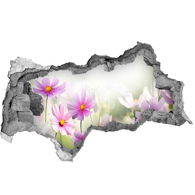 3d lyuk fal dekoráció Virágparadicsom a fal mögött