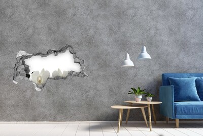 3d lyuk fal dekoráció Virágok betonban