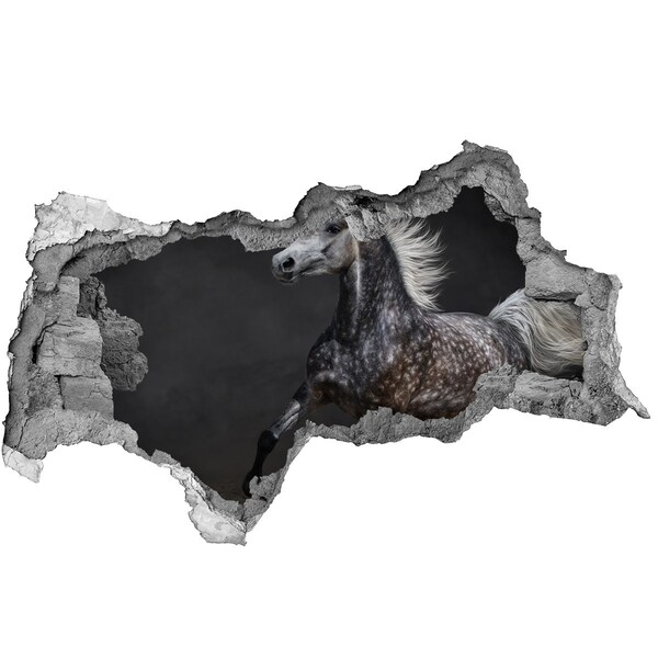 3d lyuk fal dekoráció Vadló szökésben