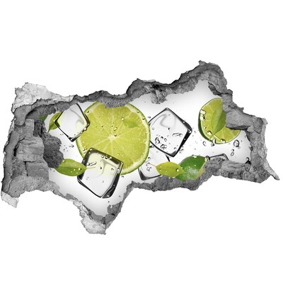 3d lyuk fal dekoráció Lime jég