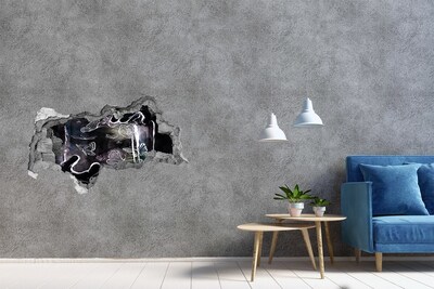 3d lyuk fal dekoráció Pillangók egy varázslatos térben