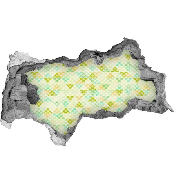 3d lyuk fal dekoráció Geometriai háttér