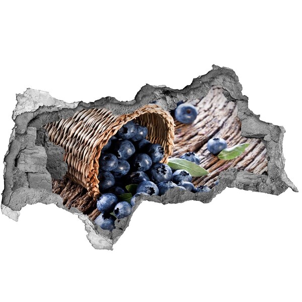 3d lyuk fal dekoráció Bogyók egy kosárban