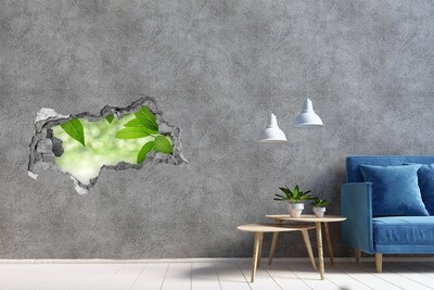 3d lyuk fal dekoráció Egy zöld oázis betonban