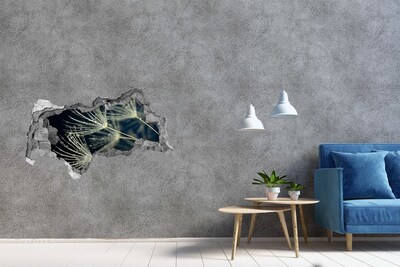 3d lyuk fal dekoráció Pitypang virágok a vízben