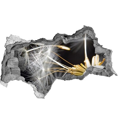 3d lyuk fal dekoráció Virágálom egy lyukon keresztül a falon