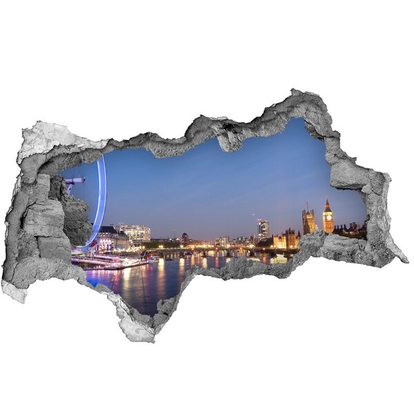 3d lyuk fal dekoráció London szeme
