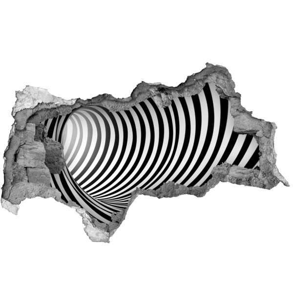 3d lyuk fal dekoráció A forgó alagút illúziója