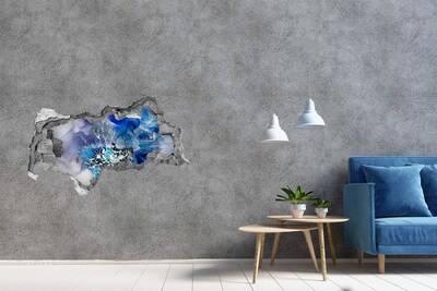 3d lyuk fal dekoráció A víz alatti világ a lyukban