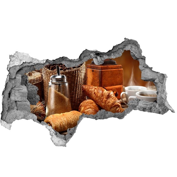 3d lyuk fal dekoráció Kávézó lakoma