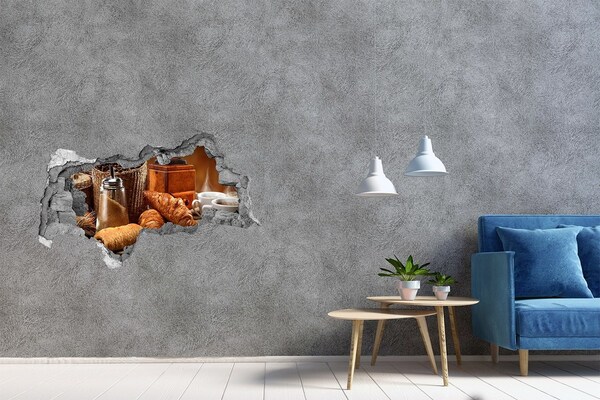 3d lyuk fal dekoráció Kávézó lakoma