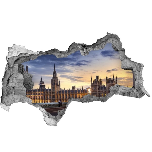 3d lyuk fal dekoráció Big ben, london