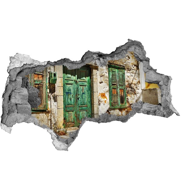 3d lyuk fal dekoráció Görög utcákon