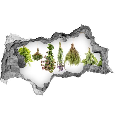 3d lyuk fal dekoráció Gyógynövényes sarok a konyhában