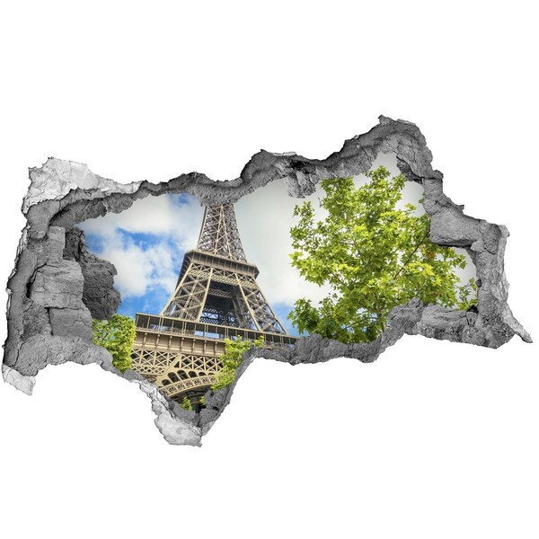 3d lyuk fal dekoráció Párizsi eiffel-torony