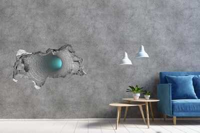 3d lyuk fal dekoráció Titokzatos alagút a falban