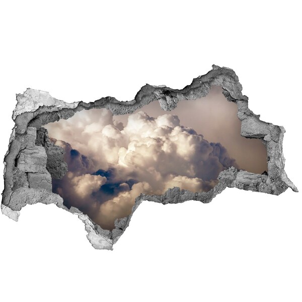3d lyuk fal dekoráció Felhők az égen