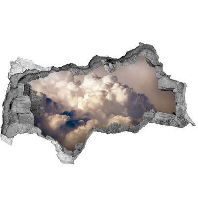 3d lyuk fal dekoráció Felhők az égen