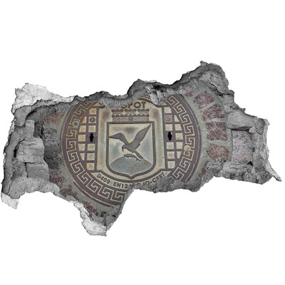 3d lyuk fal dekoráció Sopot – Városi csatornafedél