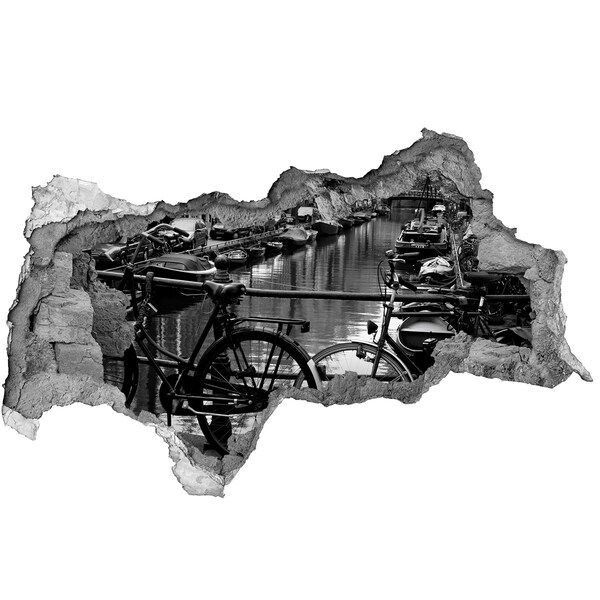 3d lyuk fal dekoráció Kerékpárcsatorna