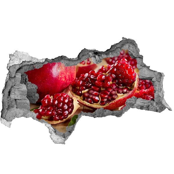 3d lyuk fal dekoráció Gránátalma egy lyukban a falban